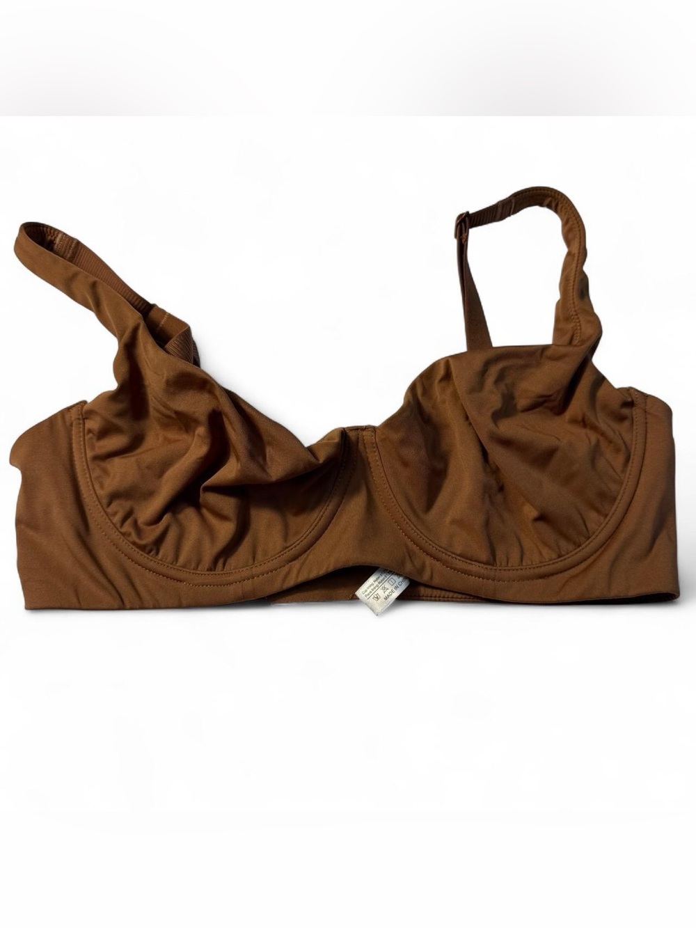 Shecurve Brown Underwire Bra Women's 36D Seamless Full Support